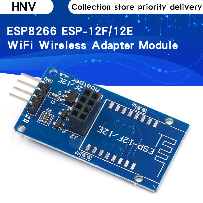 Модуль беспроводного адаптера ESP8266 Φ/12E Serial WiFi 3 В 5 Esp01 разрывная версия