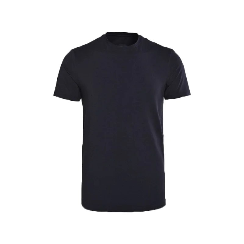 Мужская футболка с коротким рукавом Однотонная из 100% хлопка размера плюс для