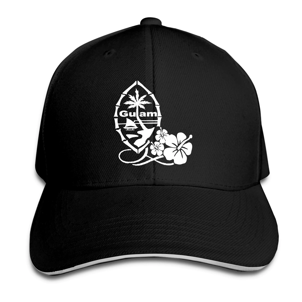 

Guam Hibiscus Hat Baseball Cap for Men Women Fashion Adjustable Sun Hat