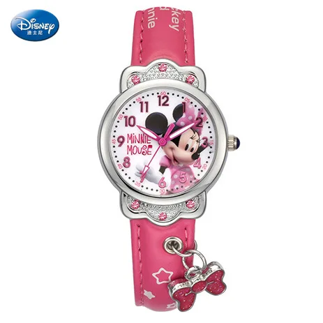 

Disney children's quartz Wristwatch girl watch and gift cute trend personality minnie mouse Sophie kids watch Water Resistant
