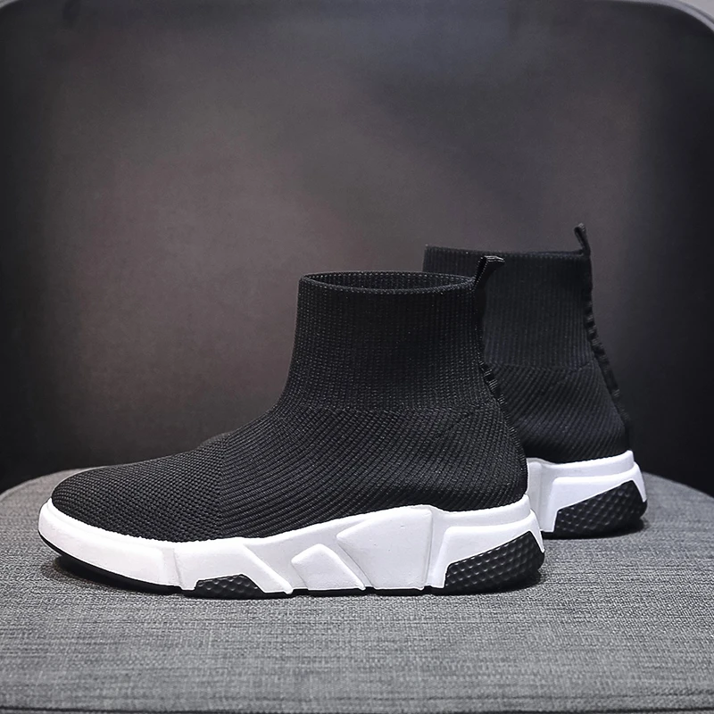 Вязаная женская обувь кроссовки и мужская вязаная верхняя дышащая спортивная