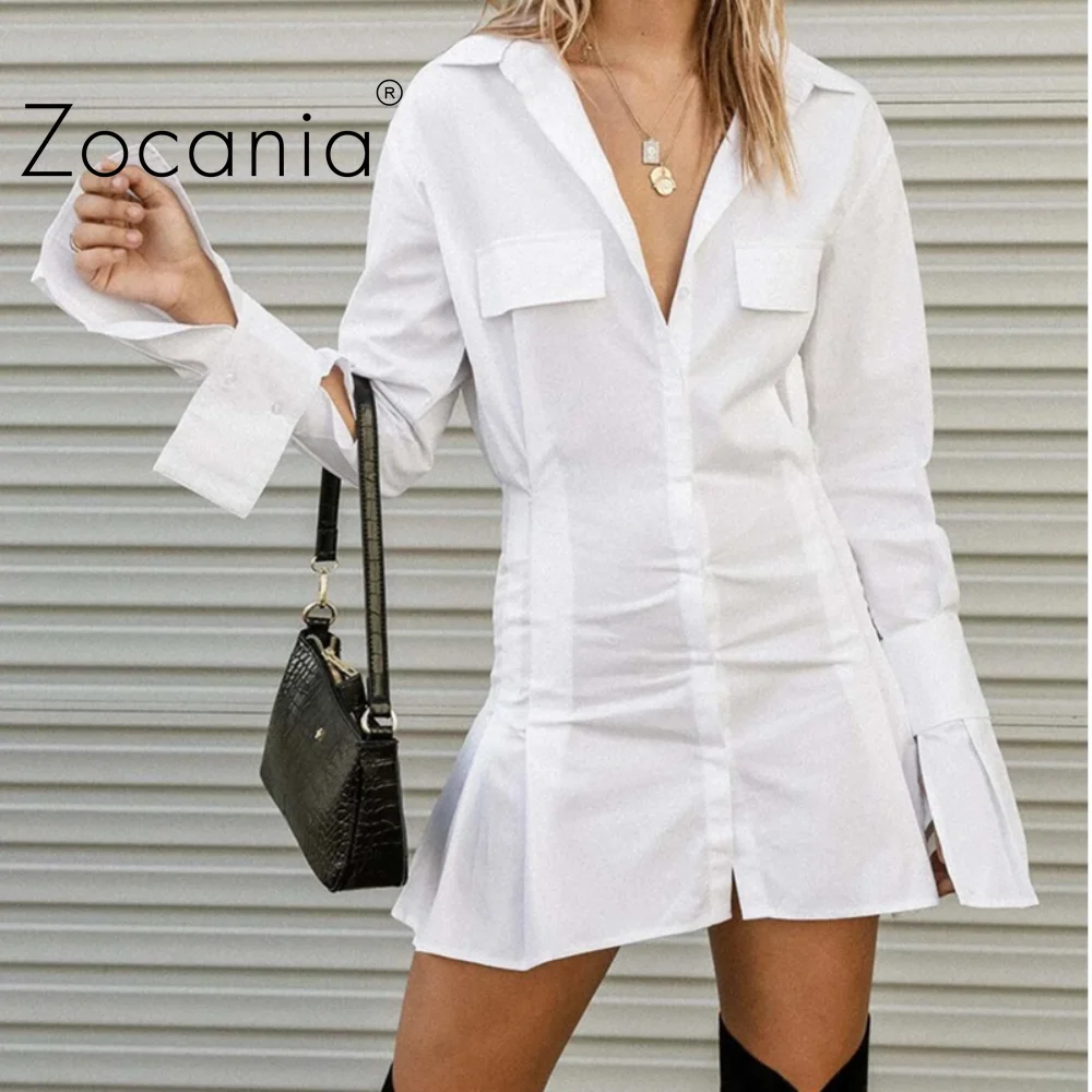 

Solid Pleated Skirt Dresses for Women Sexy Short Casual Female Dress Fold Autumn Dresses for Girls Fashion White Dress