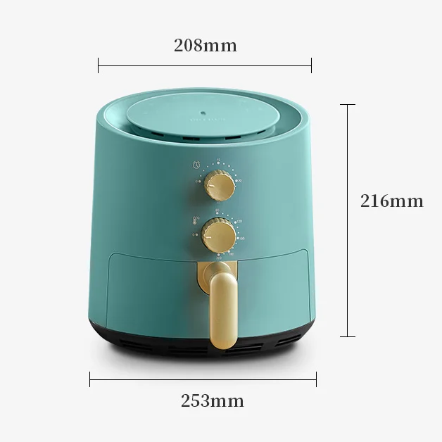 

1.3l Air Fryer Oil Free Health Fryer Cooker Multifunction 700w Electric Deep Fryers Smart Adjustable Timing For French Fries