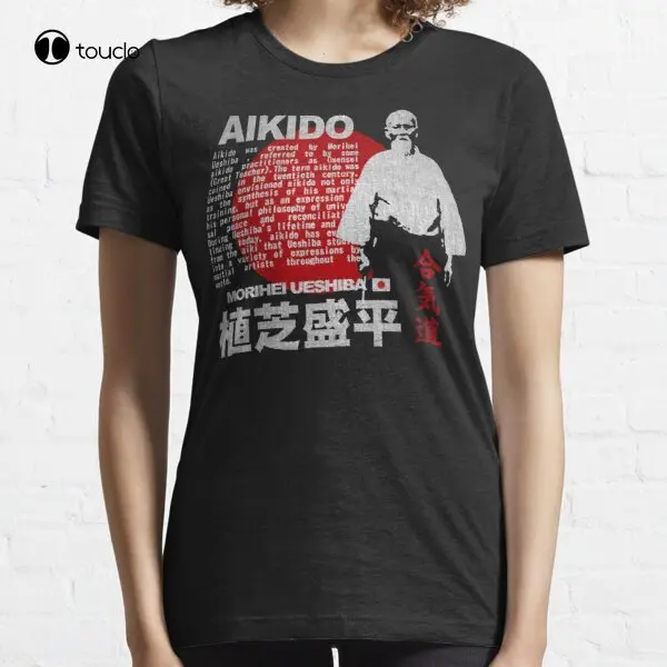 

Японская футболка Aikido Morihei Ueshiba, Футболка 2Xl, футболки для мужчин