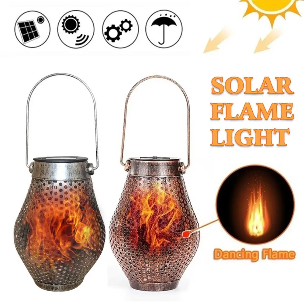 

Dancing Led Garden Solar Lights New Flame Solar LED Lights Fashion Waterproof Lantern Solar Path Lights Decorative Lights