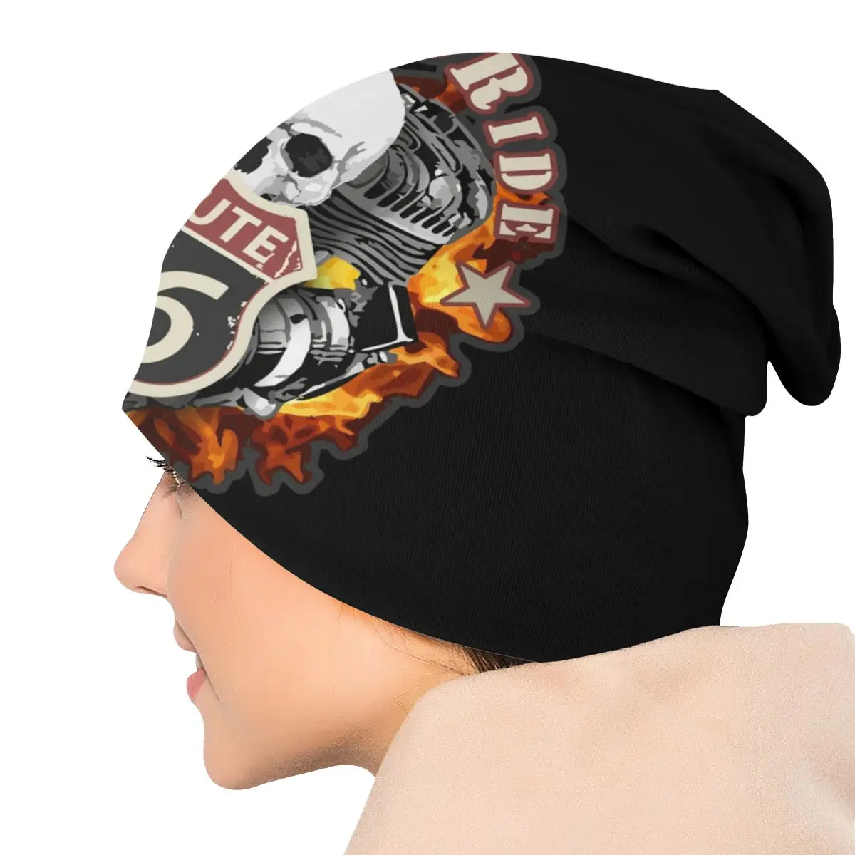 Винтажные шапки Route 66 для мотоциклистов с американскими знаками уличные шапочки