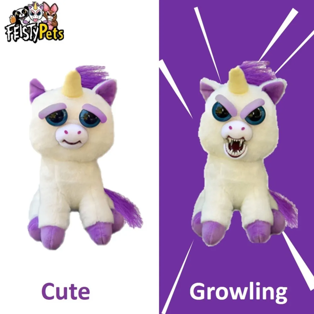 Feisty Pets toys stuffed plush angry animal doll gift unicorn