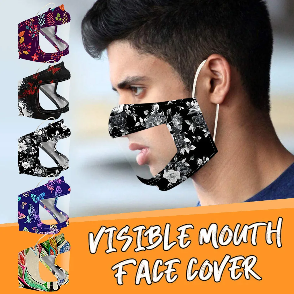 Улыбка коммуникатор лица Mascarilla с прозрачным виниловым видимым выражением губ