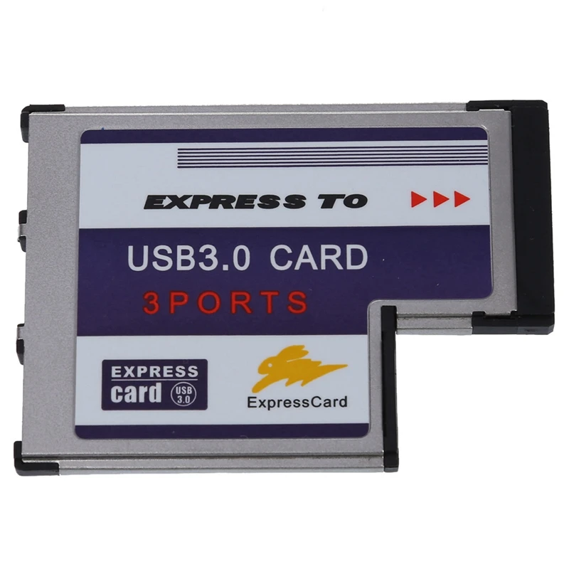 

3 порта USB 3,0 экспресс-карта 54 мм PCMCIA Экспресс-карта для ноутбука Новая