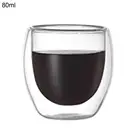 Двухслойная стеклянная чашка, термоизоляционная кружка для чая, кофе, молока, эспрессо, молока, офиса, 1 шт.