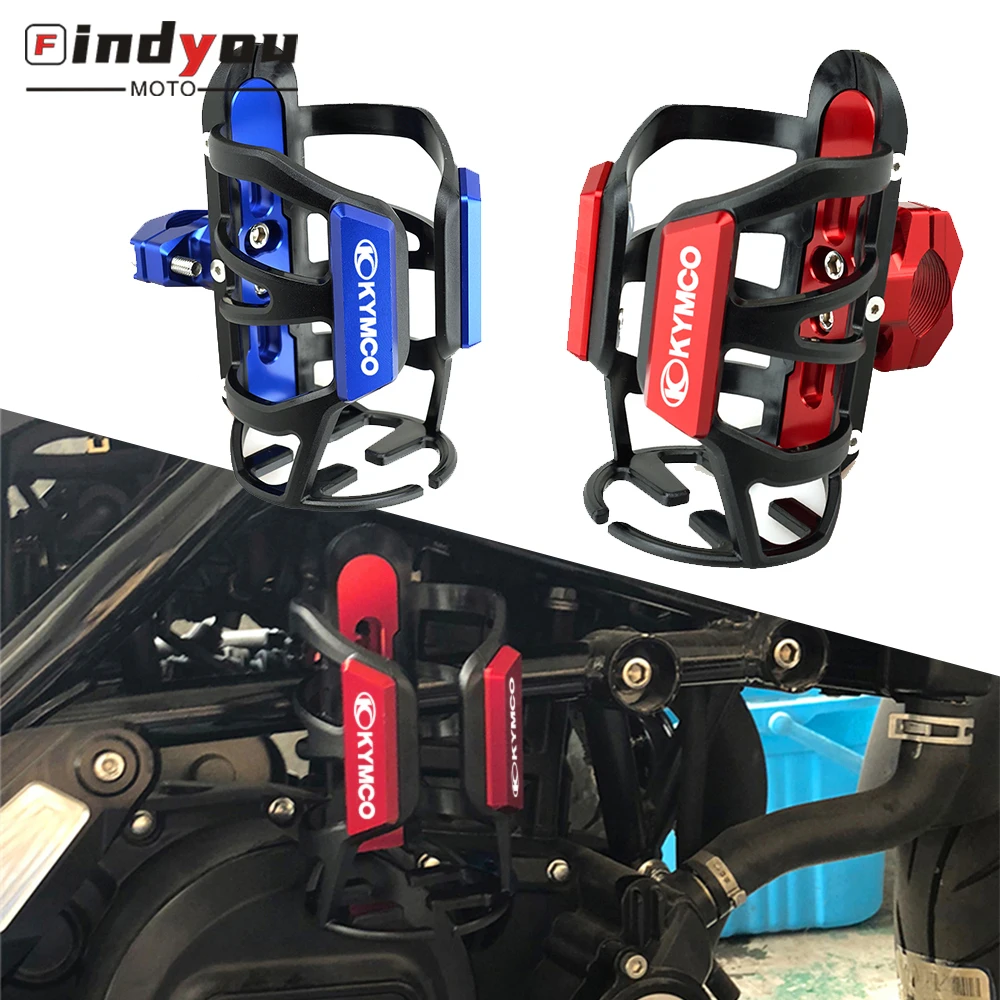 

For KYMCO XCITING CT250 250 300 350 400 500 kxct downtown Motorcycle Drink Cup Stand water cup holder Crash Bar Water Bottle