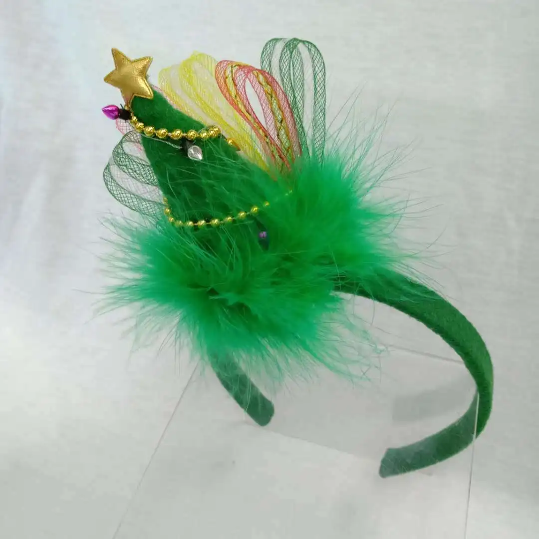 Рождественский обруч для волос комплект из четырех группа детей милая повязка на