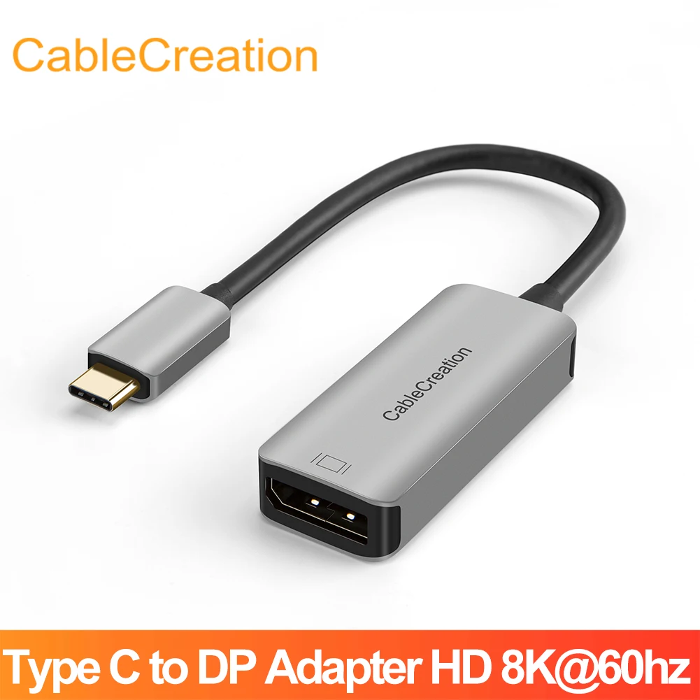 

CableCreation USB C to DisplayPort Adapter HD 8K@30Hz Type C to DP Converter Work for Oculus Rift MacBook Pro/ Air 2020 HUAWEI