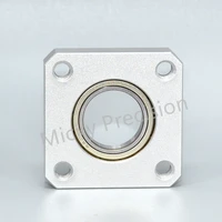 aluminum flange square housing single bearings with housings bearing seat assembly direct mount unbuckled ring diameter 4mm 50mm