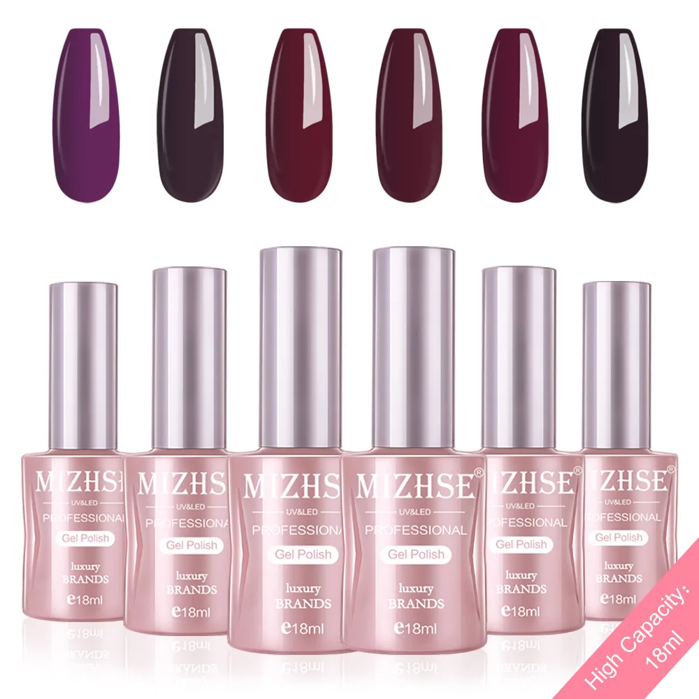 P28 MIZHSE набор гель-лака UV Vernis Полупостоянный Гель-лак лаковое гелевое покрытие для ногтей Отмачивание Чистый Цвет Гель-лак Подарочная коробка салонные наконечники - Цвет: P28