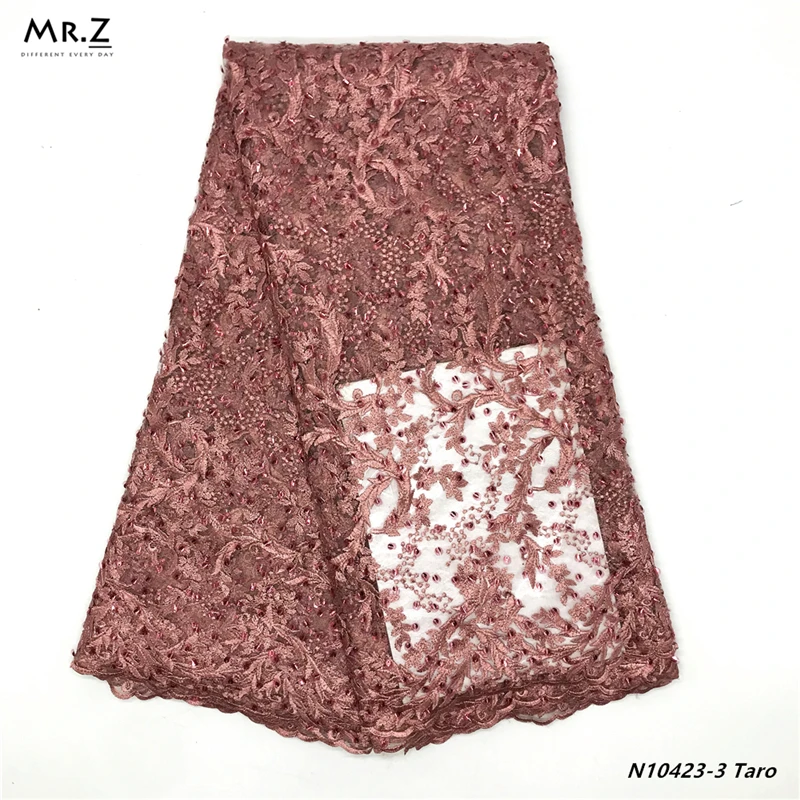 Mr.Z Высококачественная вышитая фатиновая сетчатая кружевная ткань для женской