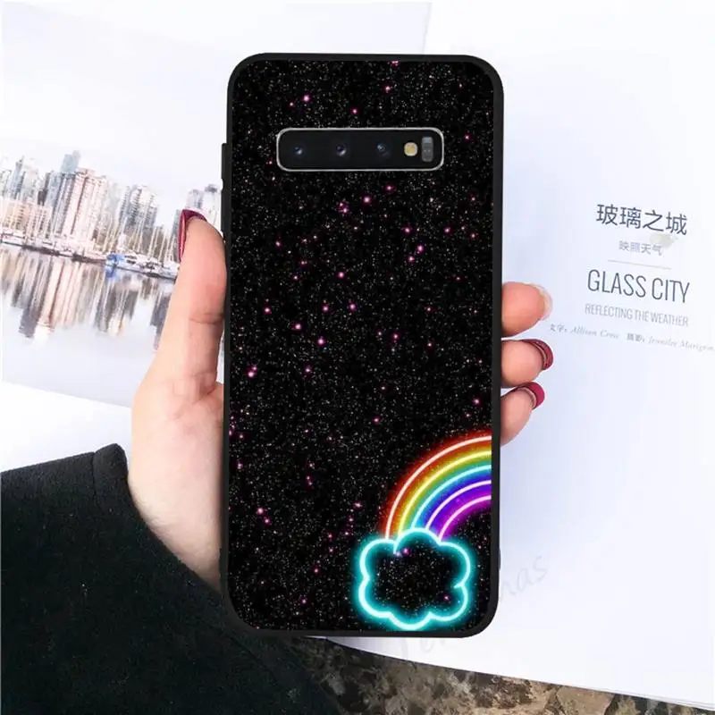 

Rainbow art color painting Phone Case For Samsung galaxy S 8 9 10 20 21 30 A 30 50 51 70 note 10 plus Ultra 5g