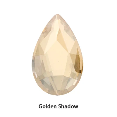 Golden Shadow 36 шт цветные Стразы для ногтей с плоской задней поверхностью, украшения для ногтей, Хрустальные стеклянные камни для маникюра, 3D блестящие стразы, драгоценные камни, сделай сам, плач - Цвет: Golden Shadow