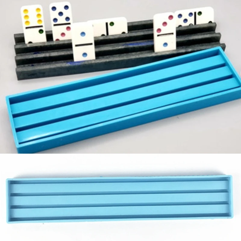 

Домино лоток трехслойная кронштейн эпоксидная смола, форма силиконовая форма «сделай сам» ремесла литья инструмент