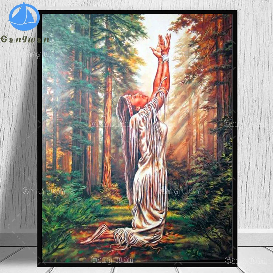 Алмазная 5D картина сделай сам полноразмерная/круглая мозаика с мотивом молитвы