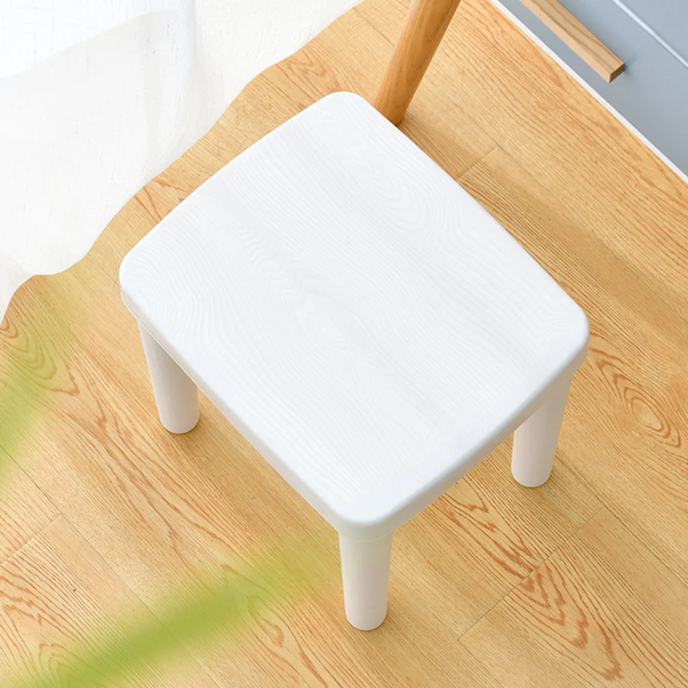 

1Pc Children Footstool Household Stool Bathroom Low Stool Furniture (White)