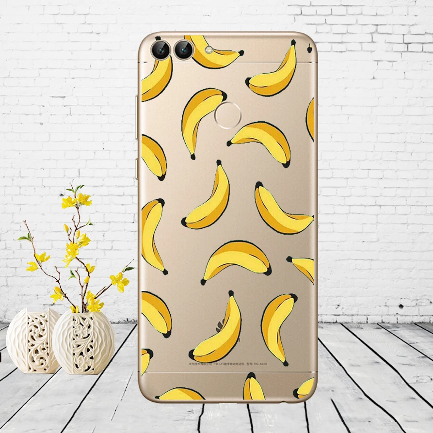 H25 Huawei P Smart Case TPU Мягкий силиконовый прозрачный чехол для телефона huawei P Smart Cover FIG-LX1 Enjoy 7S Чехол - Цвет: H25