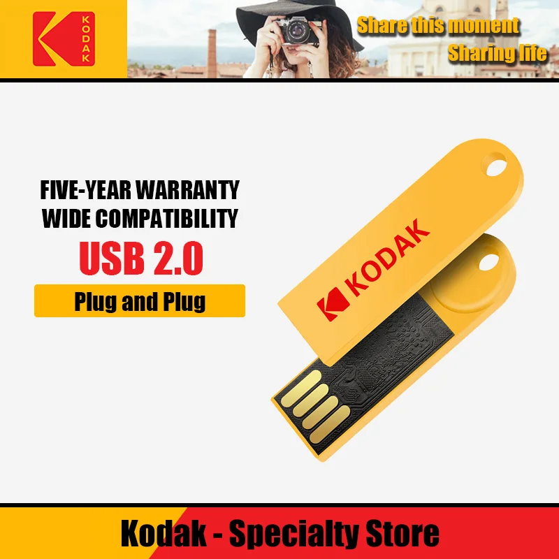 Kodak K212 USB флэш накопитель 16 ГБ 32 64 ручка пластиковая ключ 2 0 карта памяти u диск