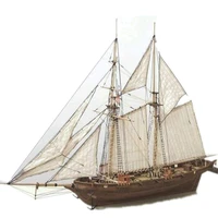 1100 scale halcon diy sailboat model kit wooden 3d designer constructor for adults handmade puzzle sailing boats children toys