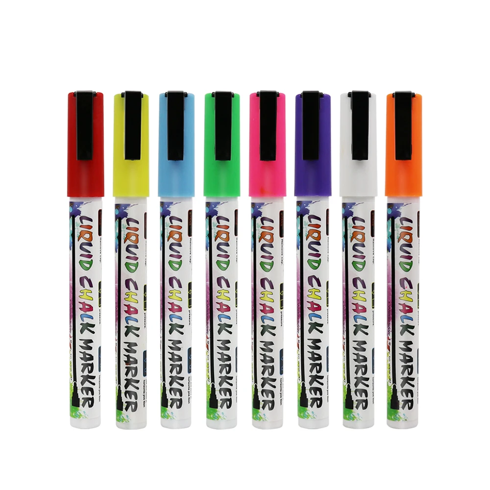

Liquid Chalk Markers - Bold Color Dry Erase Marker Pens - Chalk Markers for Chalkboards, Signs, Windows, Blackboard, Glass