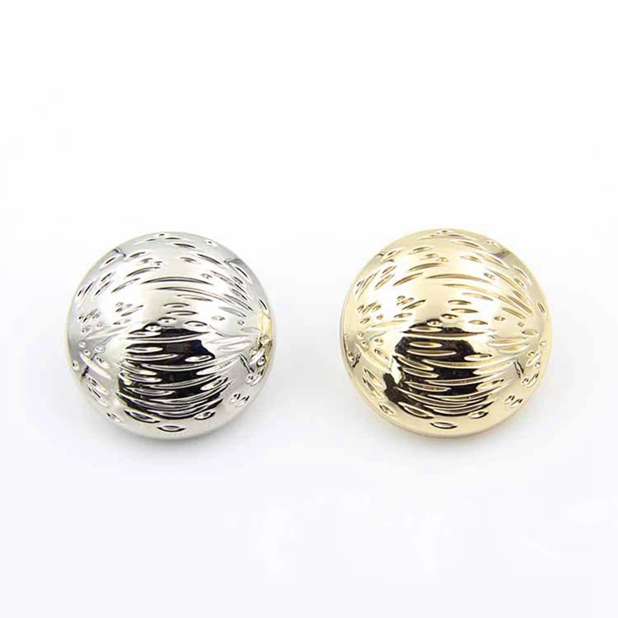 10 шт./лот металлические круглые пуговицы в полоску декоративные виде грибов для