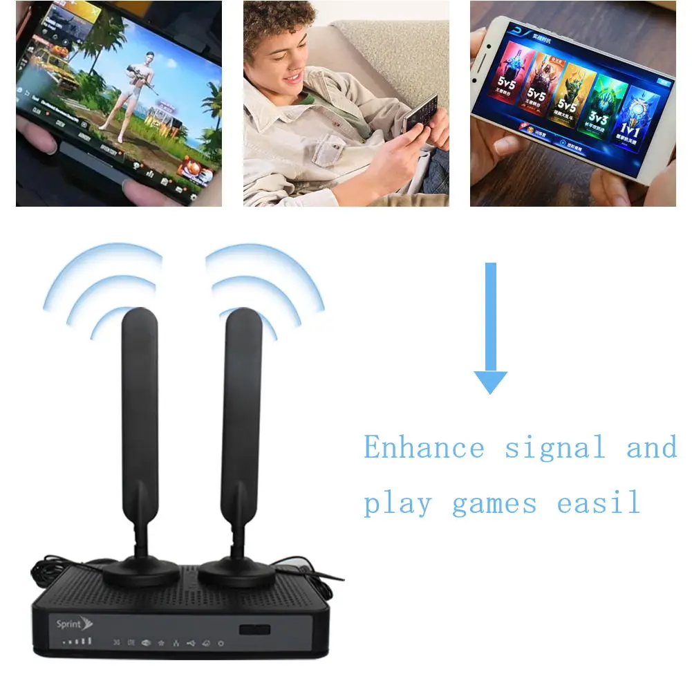 Brand new 2pcs LTE 4G Antenna with SMA MALE Connector Magnetic Base