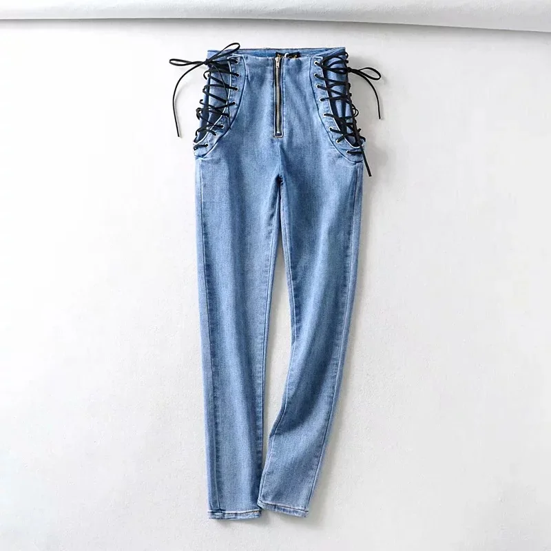 

2021 Summer New Slim Women Leggings Denim Jeans Leggings Fashion Fitness Leggings High Waist Pencil Pants