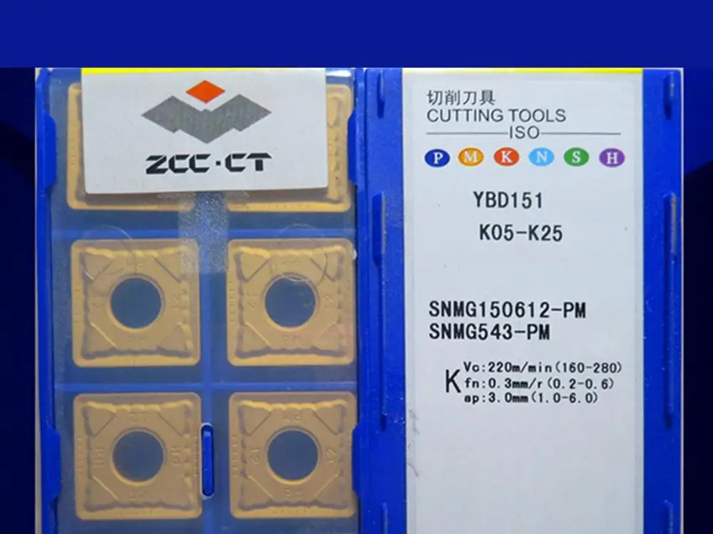

SNMG150612-PM YBC351/SNMG150612-PM YBD151 caribde inserts 10PCS