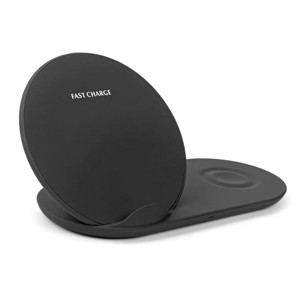 Беспроводное зарядное устройство Duo Dock двойное с функцией быстрой зарядки для