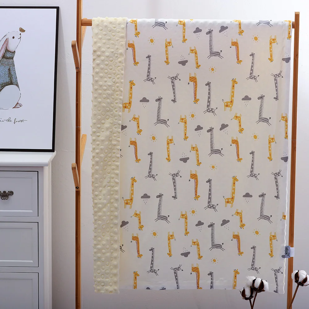 

Хлопковое одеяло-младенец с жирафом, для мальчиков и девочек