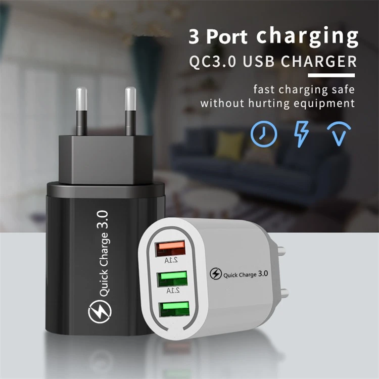 Quick Charge 3 0 USB зарядное устройство для huawei mate 30 Быстрая Зарядка адаптер iPhone11 samsung S9