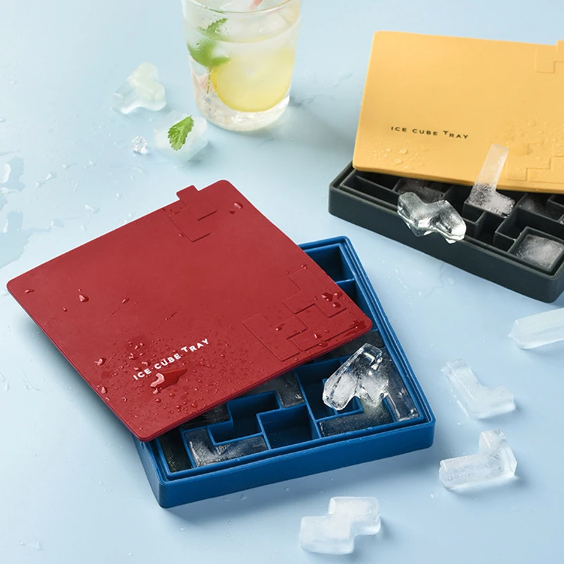 

Large Ice Cube Box Silicone Ice Tray Mold Home-Made Make Ice Balls With Lid Refrigerator Quick-Freezingice Box Ice Cube Maker
