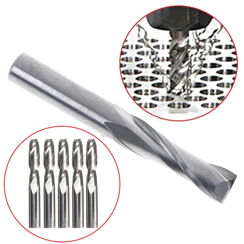 

Double Flute Spiral Cutter 6x22mm Cnc Router Bits Drill For Wood Acrylic Pvc