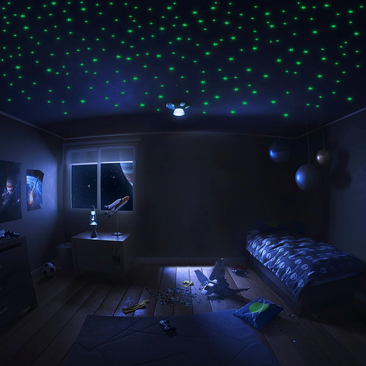 

Partykindom 280 шт. светящиеся звезды наклейки флуоресцентные звезды настенные потолочные наклейки детские сказочные комнаты домашний декор DIY ис...