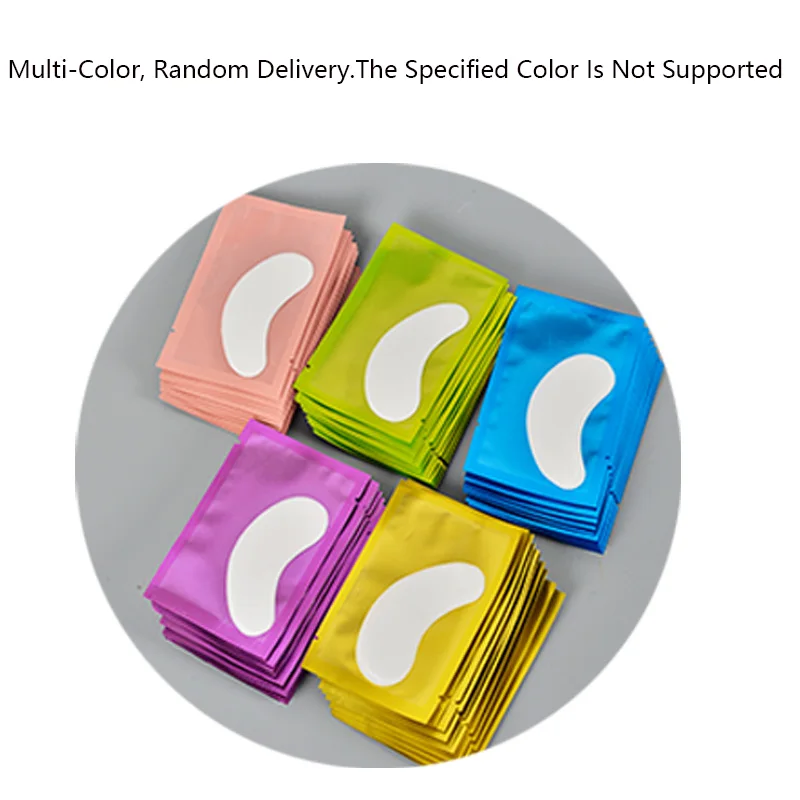 50 пар пластырей для наращивания ресниц под накладками глаз бумажные пластыри