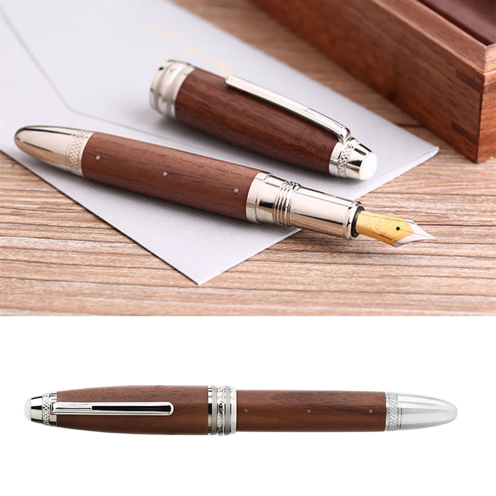 

Moonman-M1000 Handmade Office Calligraphy Solid Wood 0.5mm Tip Gift Writing Fountain Pen Portable Student Fashion Home School