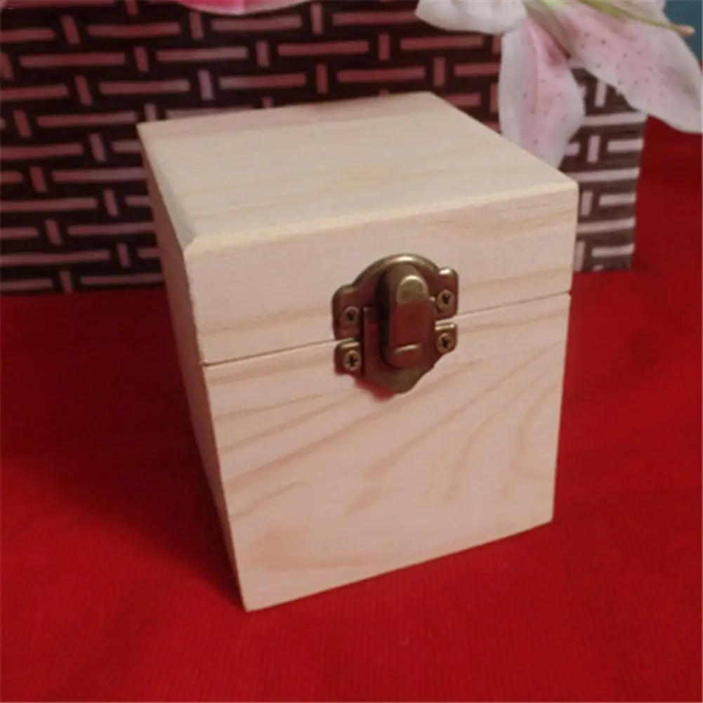 4 Отсеков экологичный твердый деревянный контейнер для хранения эфирных масел