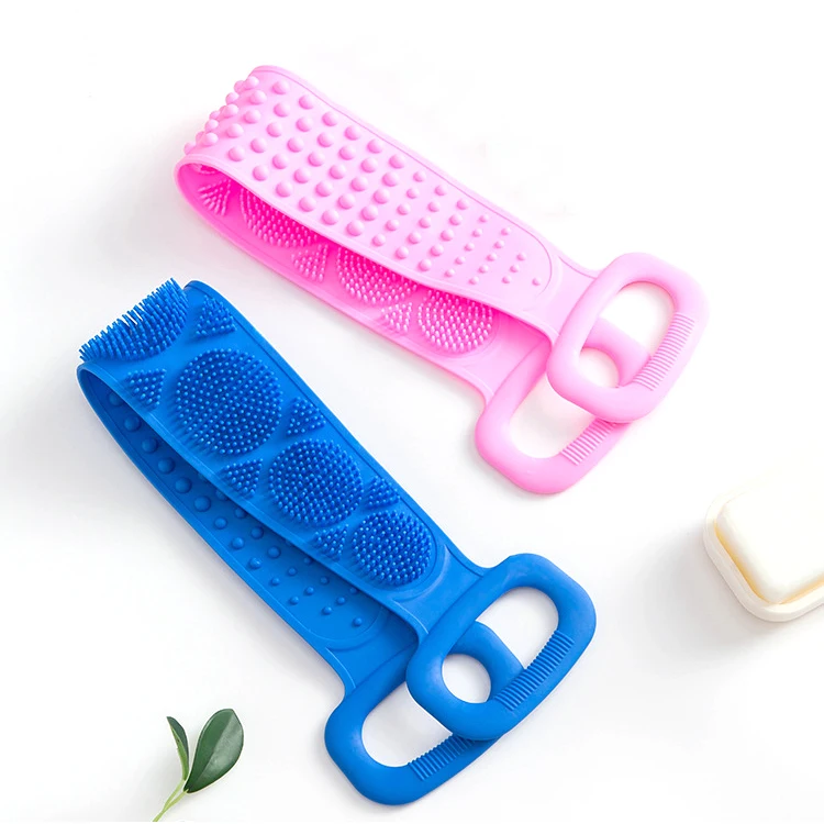 

Magic Silicone Brushes Bath Towels Back Wash Brush Rubbing Mud Peeling Body Brush Massage Shower Body Brush Bath Belt Skin Clean
