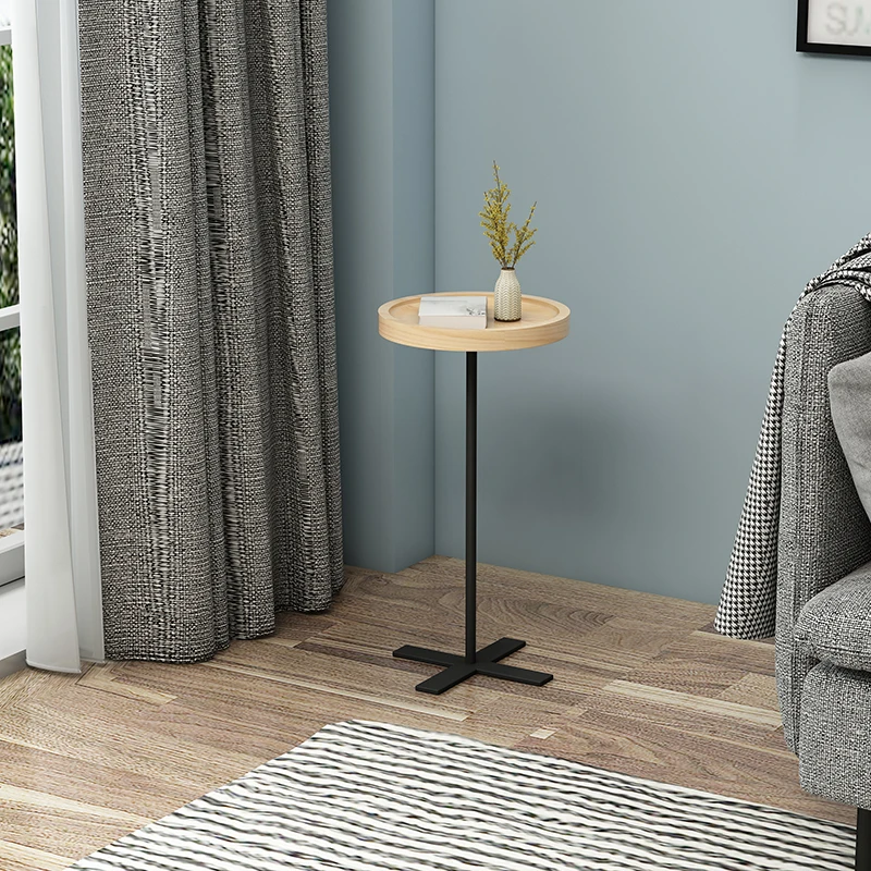Nordic Coffee Tables Minimalist Side Solid Wood Mobile Balcony Small Table Bedside Nightstand Sofa Rectangle Cross jl | Мебель