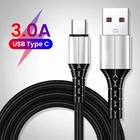 Кабель USB Type-C 3A для быстрой зарядки телефона, зарядное устройство для Android Type-C Micro USB, кабель для передачи данных для Huawei P40, Xiaomi Redmi, Samsung