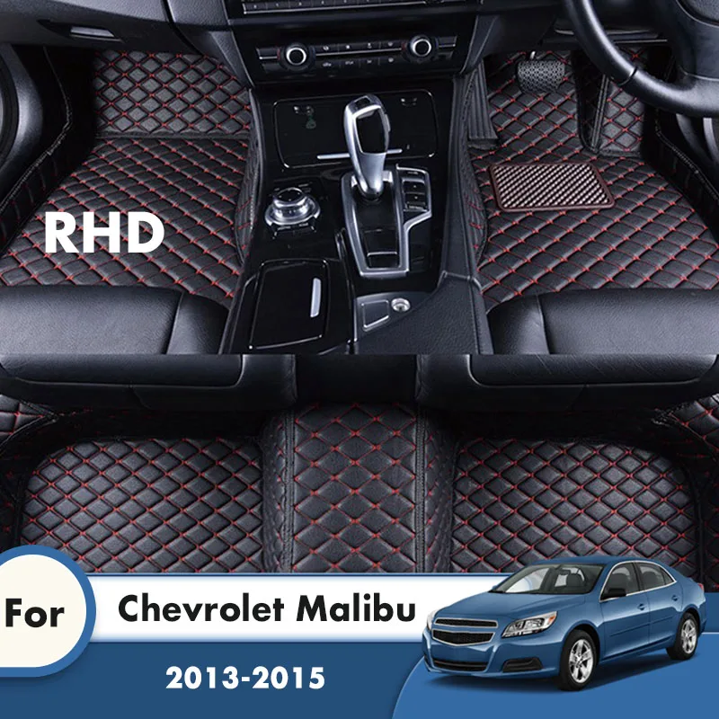 

Ковры RHD для Chevrolet Malibu 2015, 2014, 2013, автомобильные коврики, Водонепроницаемые кожаные вкладыши для ног, пользовательские аксессуары для автомоб...