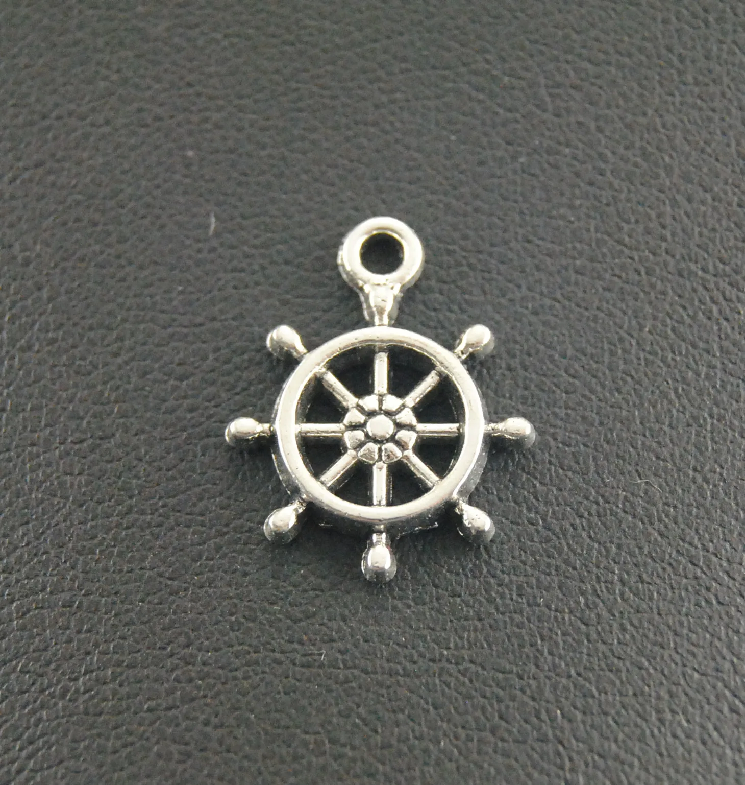 50 шт Серебряный цвет мини корабль колеса Подвески DIY металлический браслет