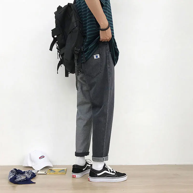 Liketkit мужские повседневные джинсы 2019 лоскутные контрастные цветные прямые