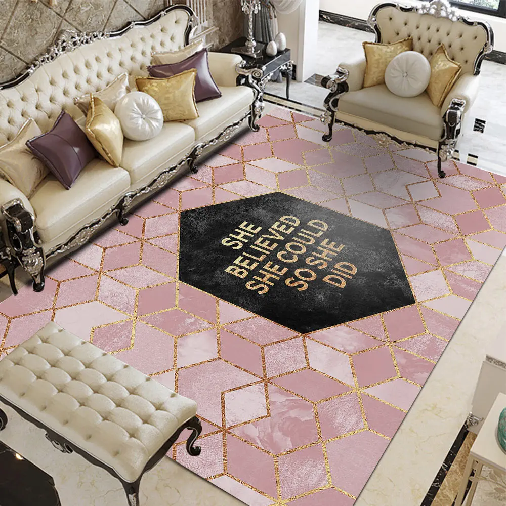Silstar Tex Rug Gradient Printing Luxury Carpets For Living Room European Fashion Ffluffy rug Mats Yoga Bedroom | Дом и сад