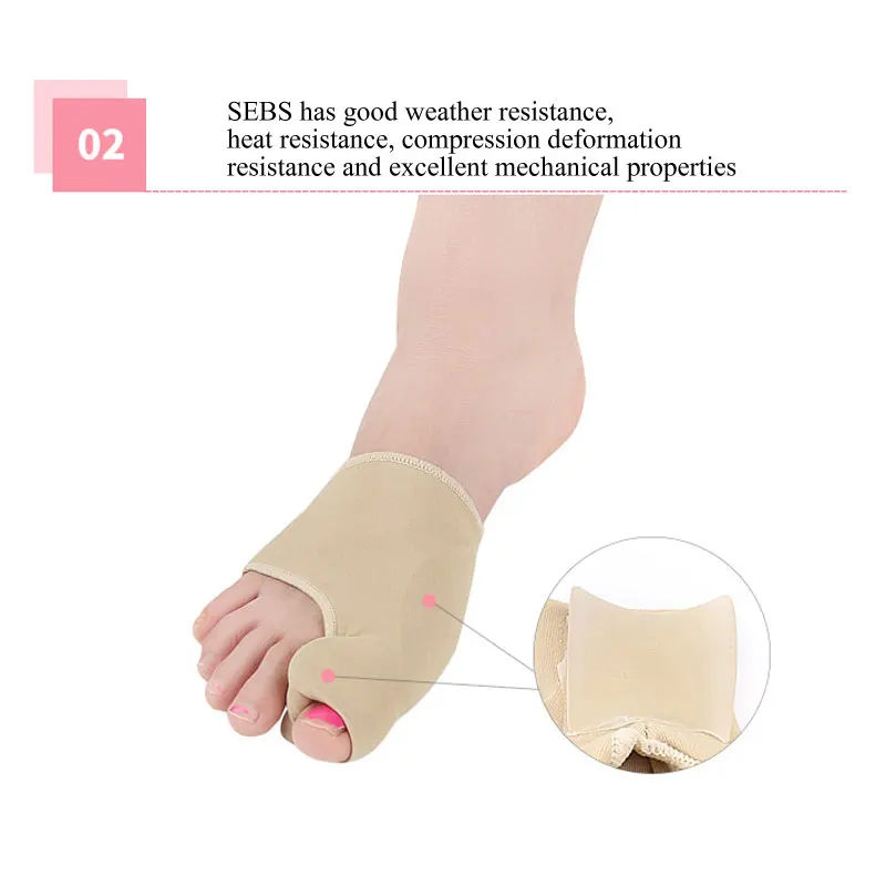 1 пара исправление вальгусной деформации первого пальца стопы корректирующие